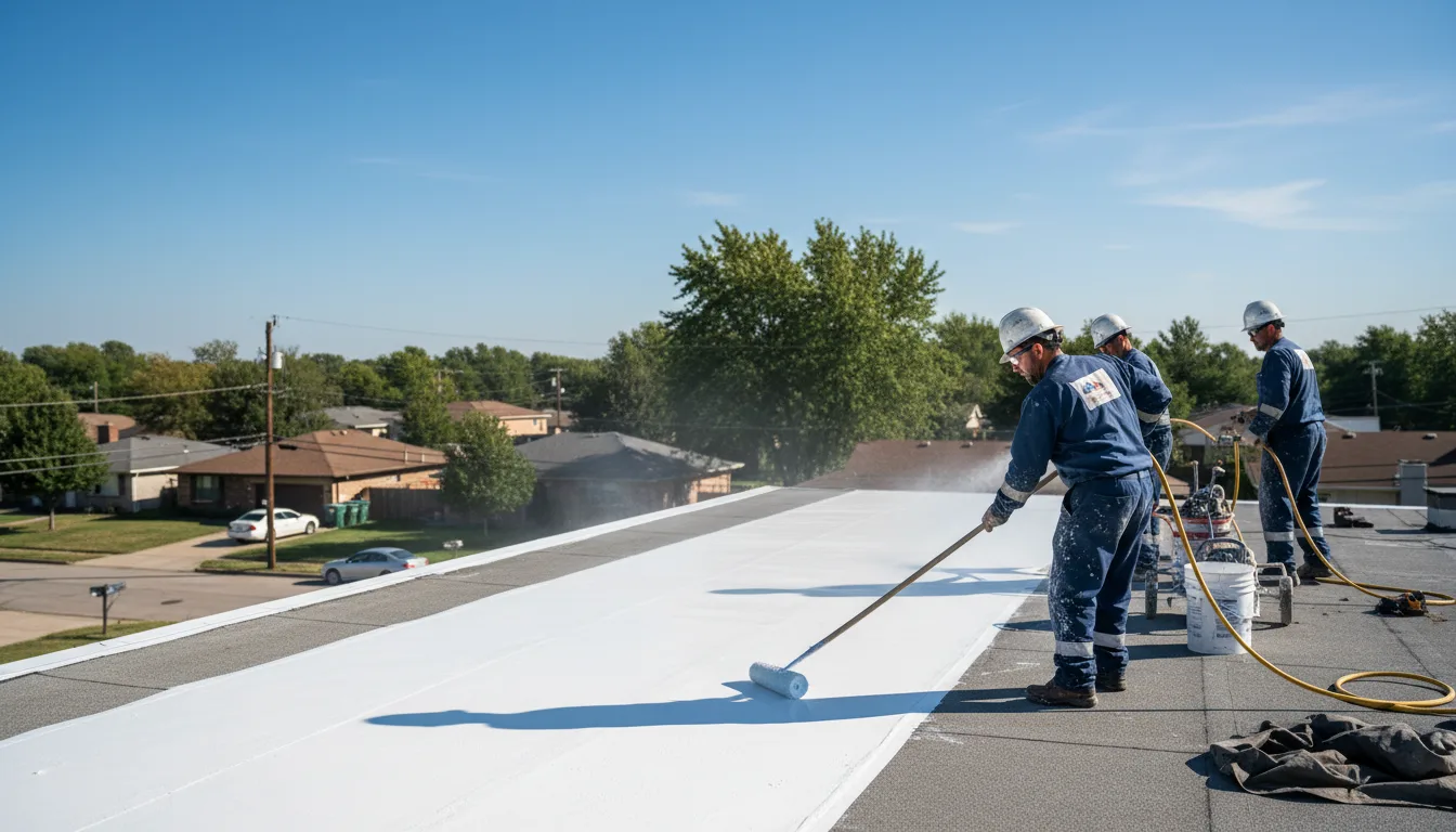 Commercial roof coating in Convent, LA near me